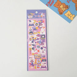 5Pcs Korean ins Cute Dog Rabbit Decorative Stickers Hand Account Idol Card DIY Material Scrapbooking Sticker Kawaii Stationery (ONLINE ORDER ONLY)