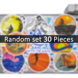 20/30/50Pieces Summer Beach Surfing Life Funny Art Graffiti Travel Stickers for Phone Luggage Motorcycle Car Bike Laptop Sticker (Online Order Only)