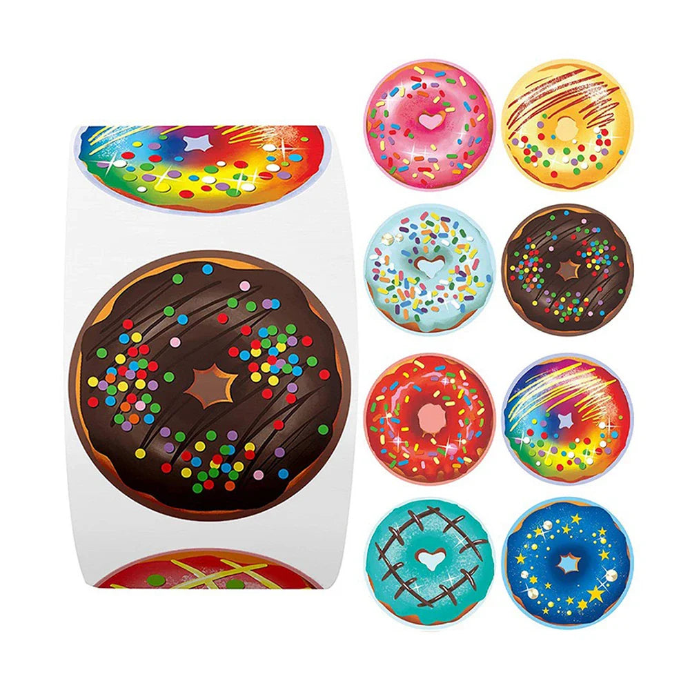 500pcs/roll Animal Cartoon Stickers Kids Toy Stickers Various Cute Design Patterns School Teacher Reward Stationery Stickers (ONLINE ORDER ONLY)