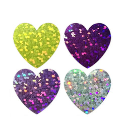 100-500pcs Holographic Color Gold Heart-shaped Stickers Kids Reward Stickers Labels For Wall Crafts Classroom Teachers Supplies (ONLINE ORDER ONLY)