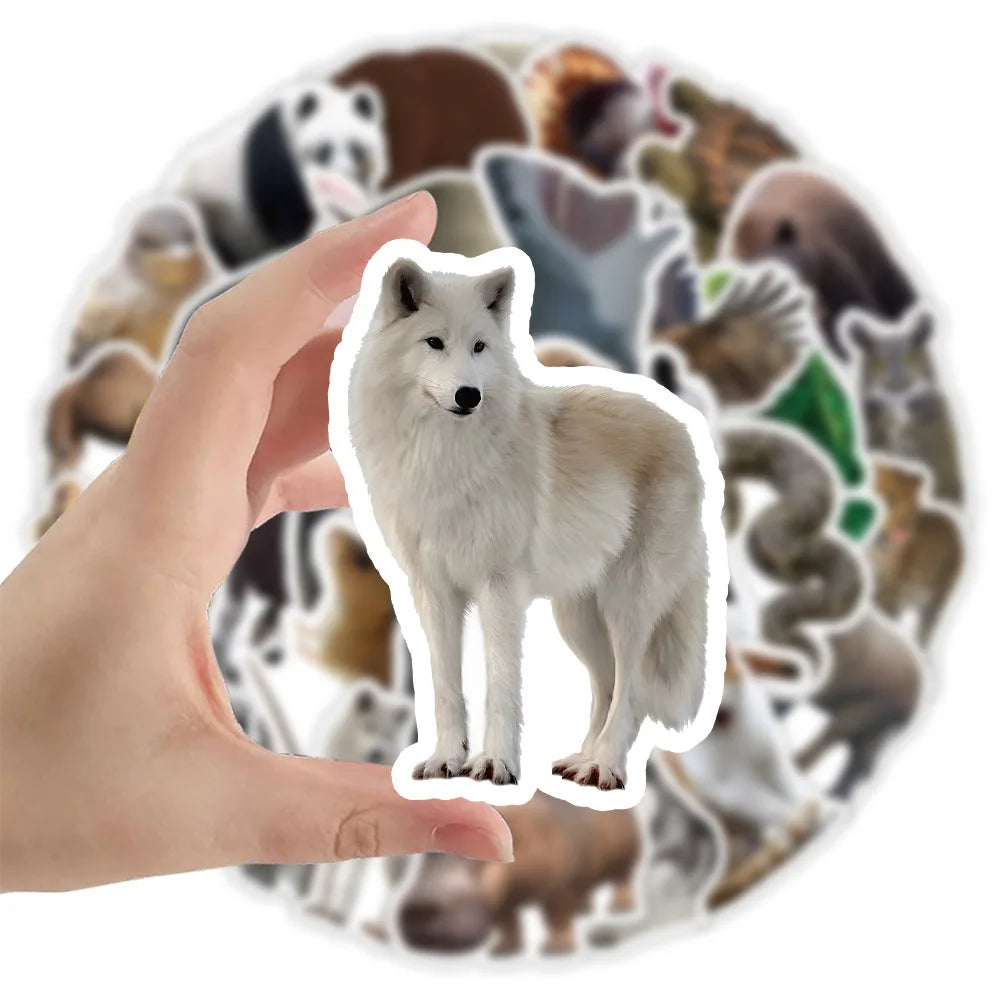 Realistic Animal Stickers Lion Decals for Scrapbook Luggage Laptop Guitar Kids Toy (ONLINE ORDER ONLY)