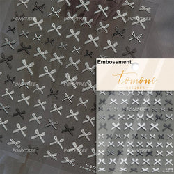 Chic Shiny Lace Pink Black White Bowknot Pearl Rhinestones Charming 3D Self Adhesive Nail Art Decoration Sticker Manicure Decals (Online Order Only)