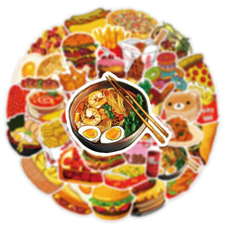 10/25/50pcs Bread Food and Tasty Meals Sticker Packs (Online Order Only)