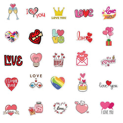 10/30/50PCS Cute Love Sticker Aesthetic Children's PVC Sketchbook Decoration Scrapbooking School Stationery Supplies for Kids (Online Order Only)