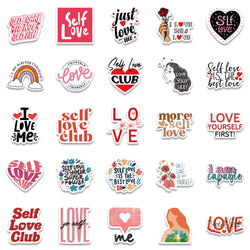 10/30/50PCS Inspirational Self Love Graffiti Stickers Decal for Kid Toy Aldult Gift DIY Laptop Motorcycle Car Meaningful Sticker (Online Order Only)