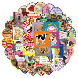 90s Retro Cartoon Stickers Vintage Decals Waterproof PVC for Laptop Phone Notebook Bike (ONLINE ORDER ONLY)