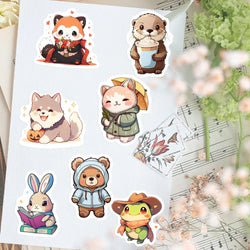 Kawaii Cute Animal Stickers Puppy Kitten Cow Owl Unicorn Hedgehog Children Cartoon Gift for DIY Laptop Phone Mug Waterproof (ONLINE ORDER ONLY)