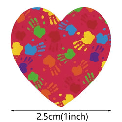 500Pcs Heart Shaped Stickers Seal Labels Stickers Scrapbooking Gift for Package and Wedding Decoration Stationery Sticker (ONLINE ORDER ONLY)