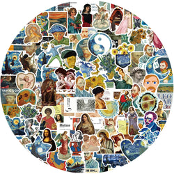 40/50Pcs Van Gogh Artist Oil Painting Style Art Pattern Sticker for Laptop Phone Guitar Suitcase Notebook Motorcycle Car Sticker (ONLINE ORDER ONLY)