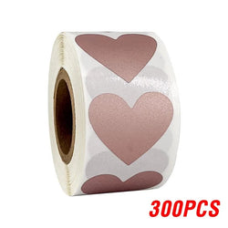 100-300pcs Heart Shape Labels Sticker 3 Colors Scratch Off Stickers DIY Handmade For Game Scratch Sticker Labels Stationer (ONLINE ORDER ONLY)
