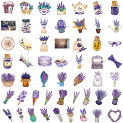 50Pcs Hot Beautiful Lavender Sticker Decoration Stationery Sticker DIY Ablum Diary Scrapbooking Label Sticker 2023 (ONLINE ORDER ONLY)