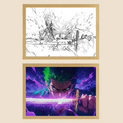 One Piece Photo Frame Night Light Luffy Zoro Christmas Gift (ONLINE ORDER ONLY)