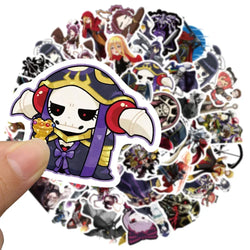 50Pcs Anime Overlord Stickers Momonga Albedo Sticker for Laptop Waterproof Graffiti Skateboard Sticker DIY Toy Motorcycle (ONLINE ORDER ONLY)