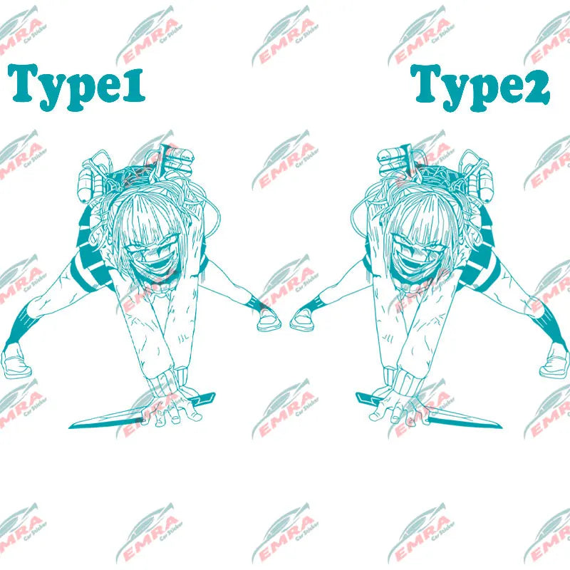 Anime Car Sticker Large Stickers External Accessories Assassin For Door Hood Decoration Style Spirit Styling PVC Vinyl Decal (ONLINE ORDER ONLY)