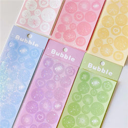 6pcs Cute Love Firework Bubble Stickers Diary Scrapbooking DIY Idol Album Decoration Sticker Aesthetic Kawaii Korean Stationery (ONLINE ORDER ONLY)