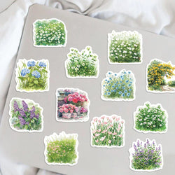 50pcs Watercolor Summer Flower Stickers Laptop Suitcase Graffiti Skateboard Luggage Waterproof PVC Stickers Kids Gift Toys (Online Order Only)