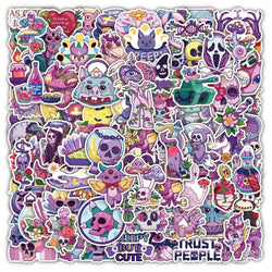 Gothic Horror Skeleton Stickers Pack - Laptop, Luggage, Halloween Decals (ONLINE ORDER ONLY)