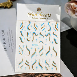 1Pc Red Pink White Heart Bow Nail Art Stickers with Glitter Sequins 5D Self Adhesive Nail Decorations Slider Decals DIY Manicure (ONLINE ORDER ONLY)