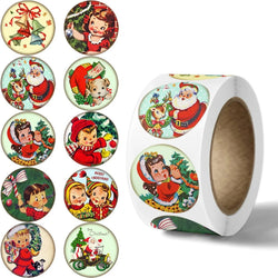 100-500pcs Merry Christmas Thank You Stickers Seal Labels For Envelope Cards Gift Package Scrapbooking Decor Stickers (ONLINE ORDER ONLY)