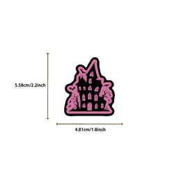 50pcs Cool Dark Pink Gothic Skull Graffiti Stickers DIY Scrapbook Luggage Waterproof PVC StickerTarot Goth Decals (Online Order Only)