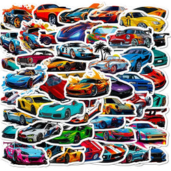 10/30/50PCS Cute Cool Car PVC Sticky Sticker Aesthetic DIY Korean Stationery Decoration Scrapbooking School Supplies for Kids (ONLINE ORDER ONLY)