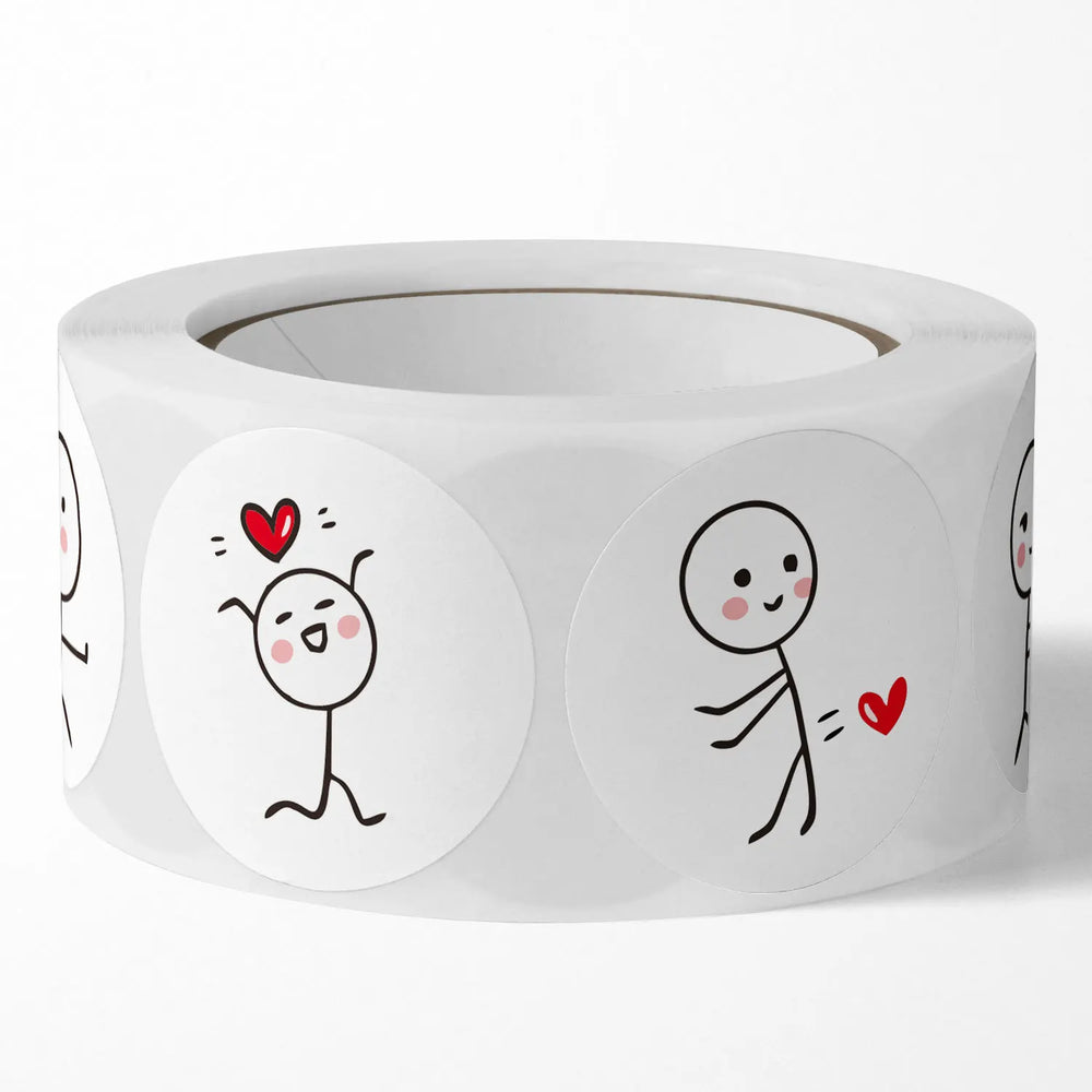 100-500pcs Valentine's Day  Stickers Love Labels for Wedding Holiday Gift Decoration Envelope Sealing Stickers Scrapbooking (ONLINE ORDER ONLY)