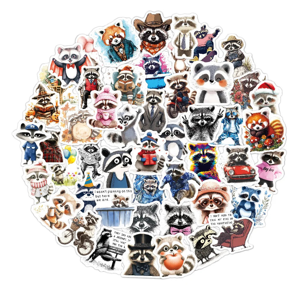 Red Panda Stickers Pack - Cute Waterproof Decals for Skateboard, Guitar, Laptop, Phone (Online Order Only)