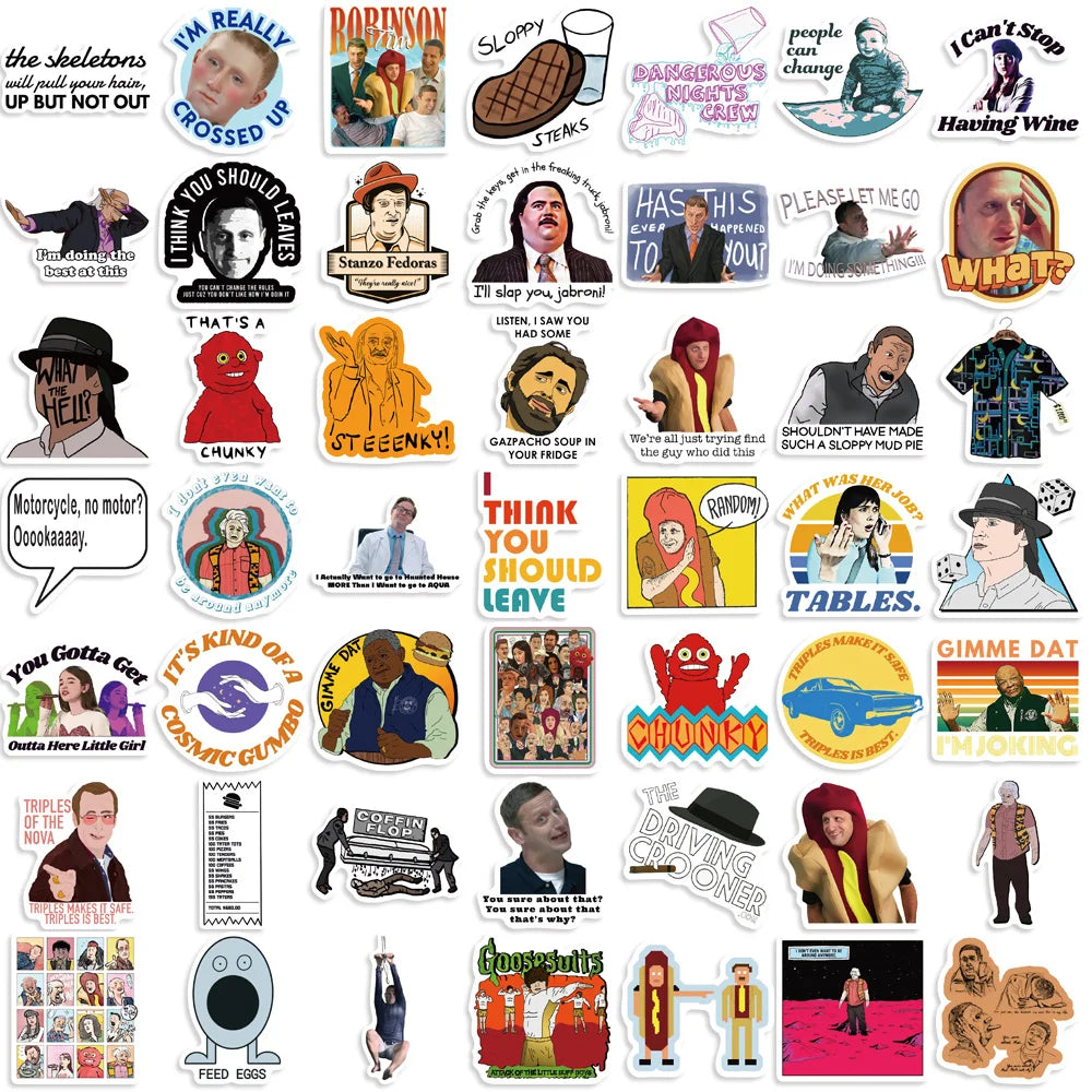 50pcs I Think You Should Leave Stickers Waterproof Stickers Decals For Car Motorcycle Laptop Luggage Water Bottle Decor (ONLINE ORDER ONLY)