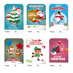 50-250Pcs Christmas Snowman Adhesive Labels Stickers Decoration Paper Scrapbooking Seal Thank You Stickers Stationery Supplies (Online Order Only)