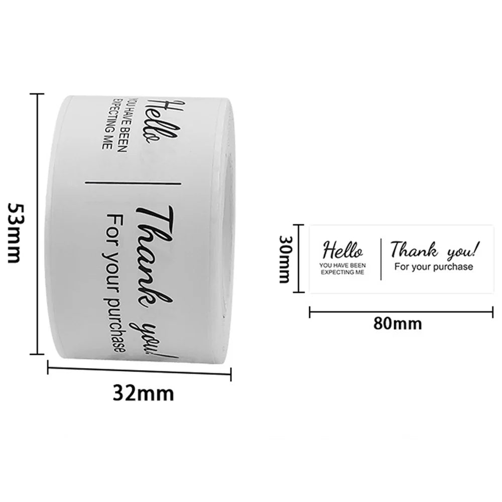 120pcs This Package Nice To Meet You Too Sticker Thank You Small Business Handmade Merchandise Decoration  Seal Label (ONLINE ORDER ONLY)