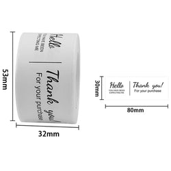 120pcs This Package Nice To Meet You Too Sticker Thank You Small Business Handmade Merchandise Decoration  Seal Label (ONLINE ORDER ONLY)