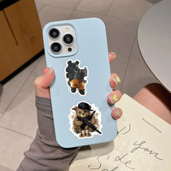 10/30/50/100PCS Tactical Teddy Stickers Cool Anima DIY Decoration Scrapbook Luggage Laptop Guitar Car Bike Cartoon Decals Toy (ONLINE ORDER ONLY)