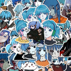 52pcs Sallyface Cartoon Stickers for Laptop, Phone, Car, Scooter, Water Bottle, Suitcase, Stationery, Refrigerator (Online Order Only)