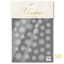 Bronzing Jelly Laser Snowflake Christmas Hot 5D Soft Embossed Relief Self Adhesive Nail Art Decoration Sticker 3D Manicure Decal (ONLINE ORDER ONLY)