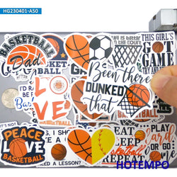 20/30/50Pieces Retro Fashion Funny Pattern Love Basketball Stickers for Kids Scrapbook Luggage Car Bike Phone Laptop Sticker Toy (Online Order Only)