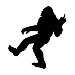 Car Stickers Funny Sasquatch Big Foot Middle Finger Waterproof Vinyl Decal Car Window Side Cars Trucks  Accessories (ONLINE ORDER ONLY)