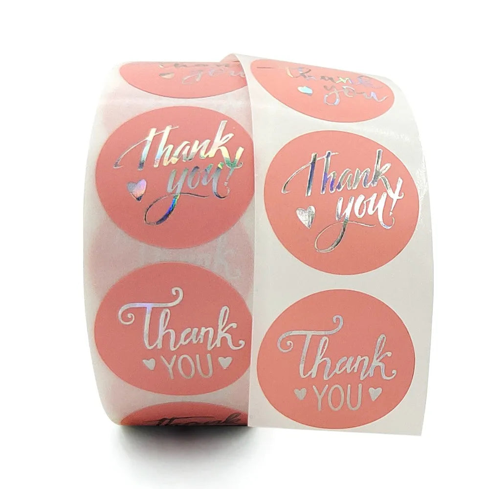 50-500pcs Luxury Bronzing Labels Thank You for Your Order Stickers Baking Seal Labels for Shop Business Package Gift Sticker (ONLINE ORDER ONLY)