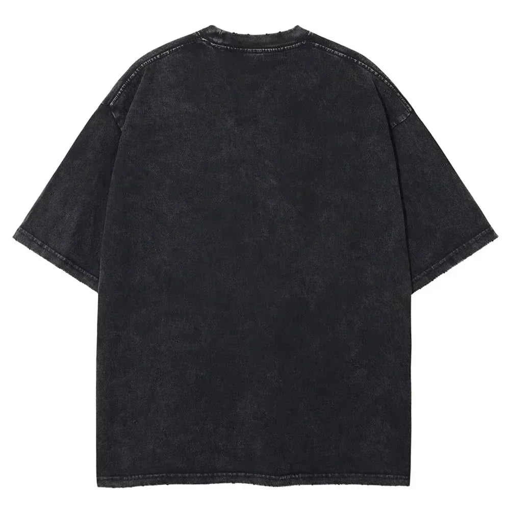Naruto Rock Lee Streetwear T Shirt Vintage Washed Black (ONLINE ORDER ONLY)