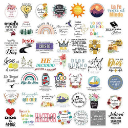 10/30/50PCS Cute Spanish Bible PVC Sticker Aesthetic Decoration Scrapbooking Korean Stationery School Supplies for Kids (ONLINE ORDER ONLY)