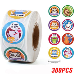 100-500Pcs Teacher Reward Sticker Fun Motivation Animal Sticker For School Teacher Student Stationery Stickers (ONLINE ORDER ONLY)