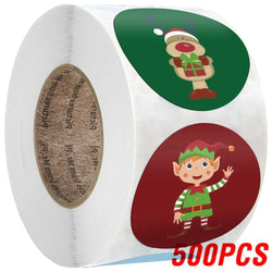 100-500 Pcs Golden Font Merry Christmas Sticker Thank You Sticker Seal Label For Envelope Gift Wrapping Scrapbook 1 Inch (ONLINE ORDER ONLY)