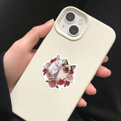 50PCS Sphinx Pink Hairless Cat Kitty Cute Vinyl Waterproof Stickers Cartoon Diary Suitcase Scrapbook Laptop Bike Sticker Decals (ONLINE ORDER ONLY)