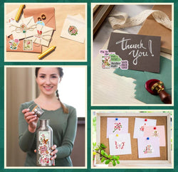 50PCS Retro Pink Collage Doodles Sticker Waterproof Graffiti Sticker Art Picture Luggage Home Scrapbook Cartoon Laptop (ONLINE ORDER ONLY)