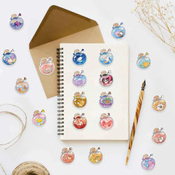 10/30/50PCS INS Style Stickers Elf in Bottle Cartoon Decals Cute Animal Graffiti Sticker Laptop Phone Guitar Car Bike Skateboard (ONLINE ORDER ONLY)
