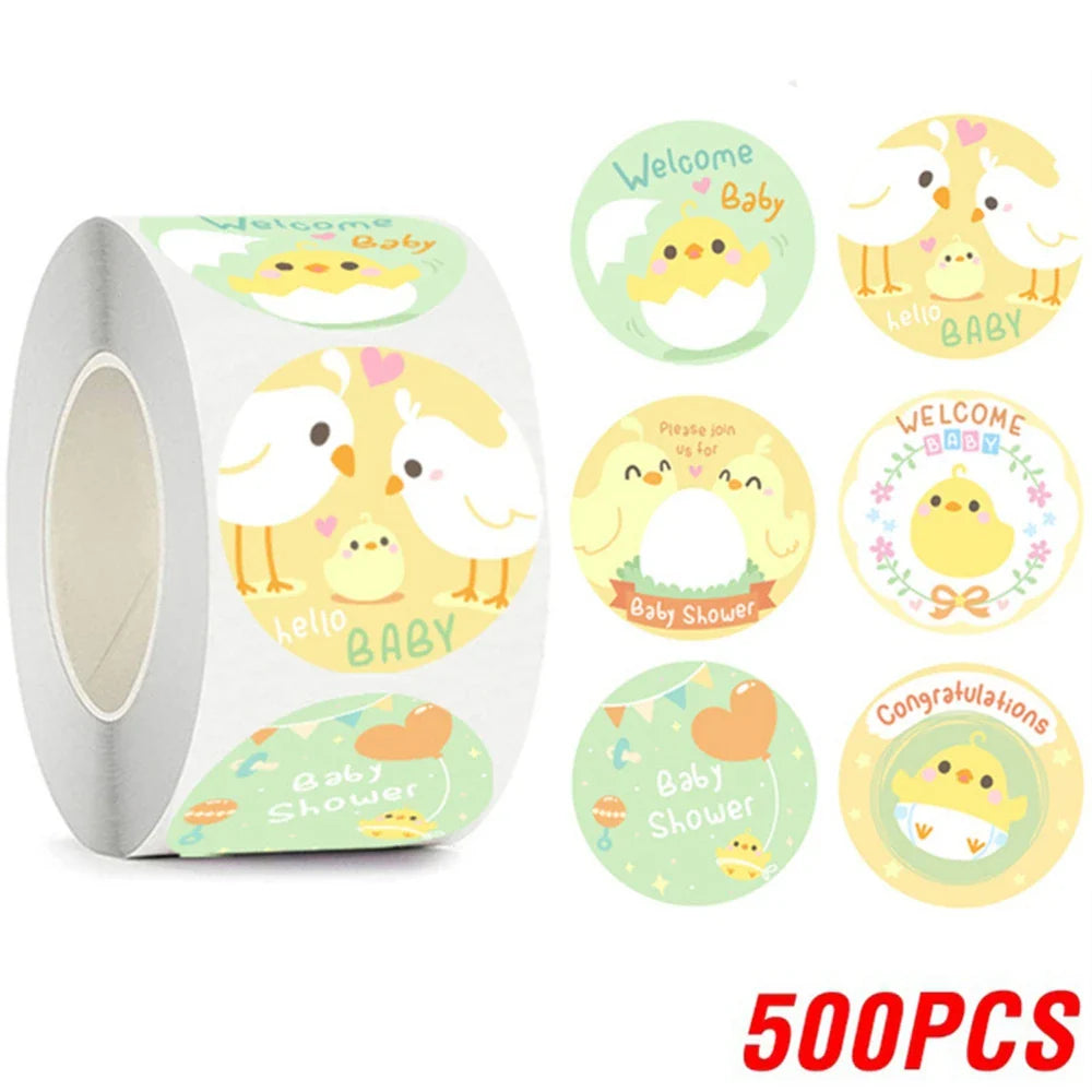100-500pcs Kawaii Children Reward Stickers Creative School Supplies Cute Animal Encourage Sticker 2.5cm Circle Kids Toy Stickers (Online Order Only)