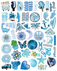 50pcs Cute Cartoon Stickers for Notebook, Luggage, Laptop, Phone (Online Order Only)