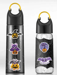 50/100pcs Cute Cartoon Halloween Bats Stickers Kids Toy Waterproof Graffiti For Laptop Guitar Water Bottle Bicycle Car Decals (ONLINE ORDER ONLY)