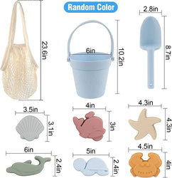 Silicone Beach Toys with Bucket, Shovel and Molds (ONLINE ORDER ONLY)