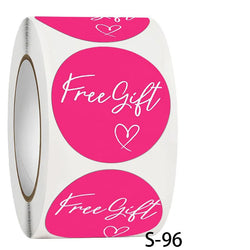 500/pcs Wholesale 5 Color Thank You Stickers Free Gift Gift Box Packaging Decorative Self-adhesive Label Stationarty (ONLINE ORDER ONLY)