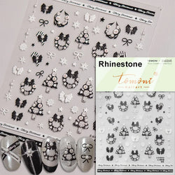 Snowman Apple Stars Gift Bell Snowflake Christmas Tree 3D Jelly Self Adhesive Nail Art Stickers Santa Claus Xmas Manicure Decals (ONLINE ORDER ONLY)